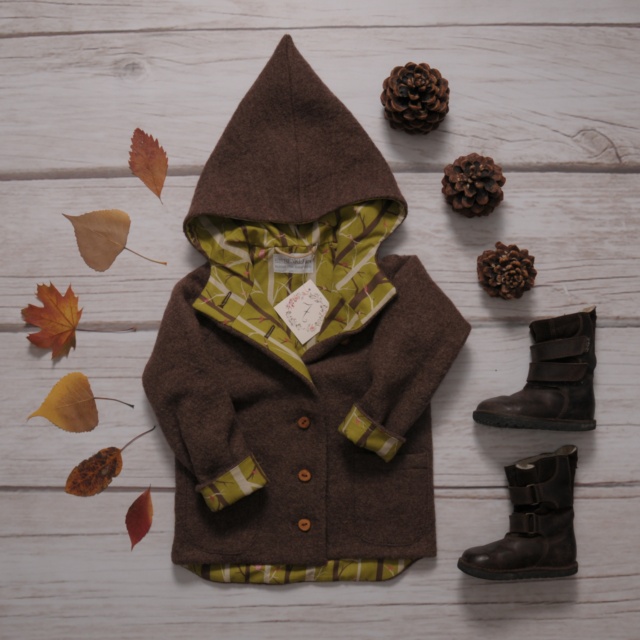 SIEBENKLEIN   Schneiderei für Baby und Kind Produkt-Beispiele Walkjacke