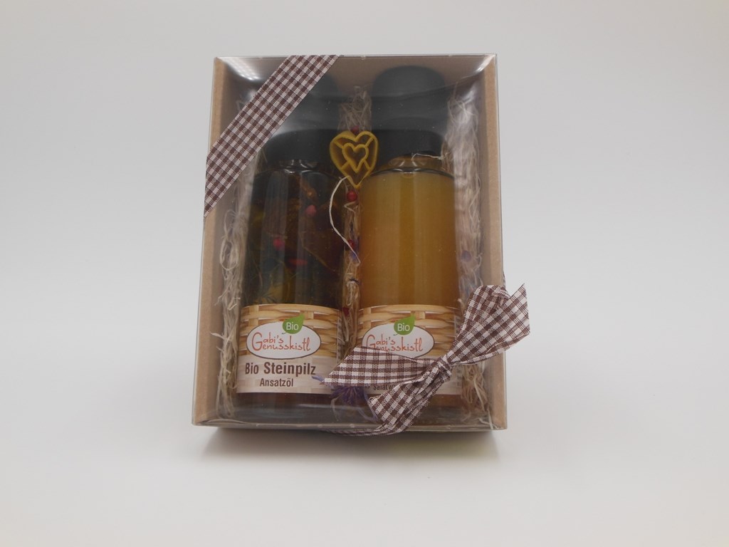 Fa. Genusskistl Produkt-Beispiele Essig/Öl 