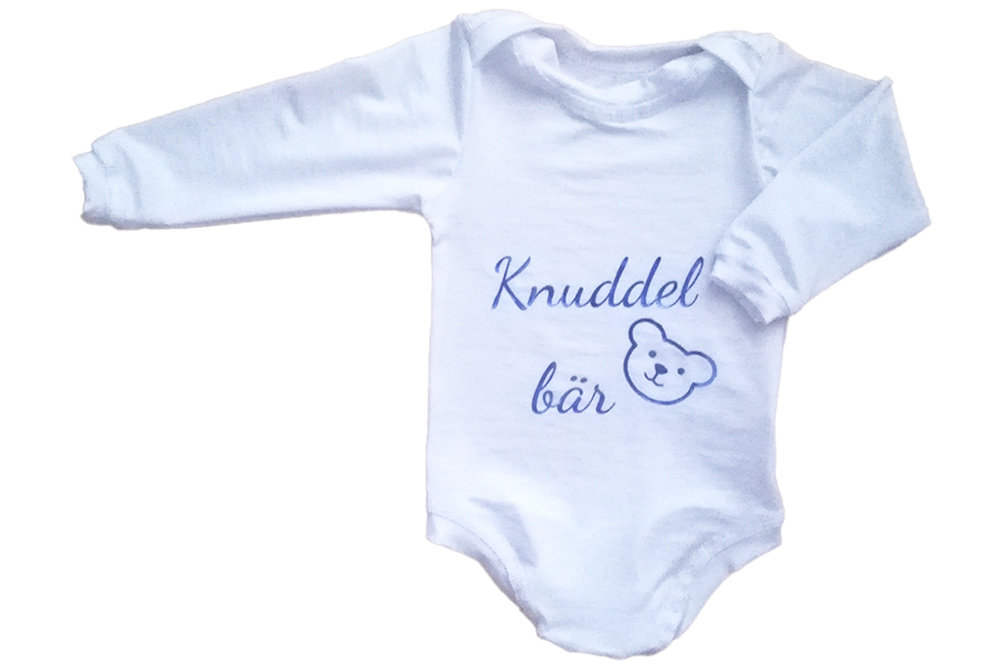Unternehmen: Baby Body (langarm od. kurzarm) bedruckt mit verschiedenen Motiven - Inge'Schneider&Stickatelier
