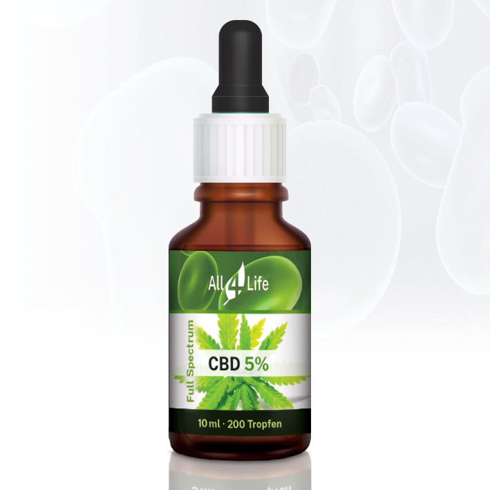 All4Life Group Produkt-Beispiele CBD Öl Full Spektrum 5%