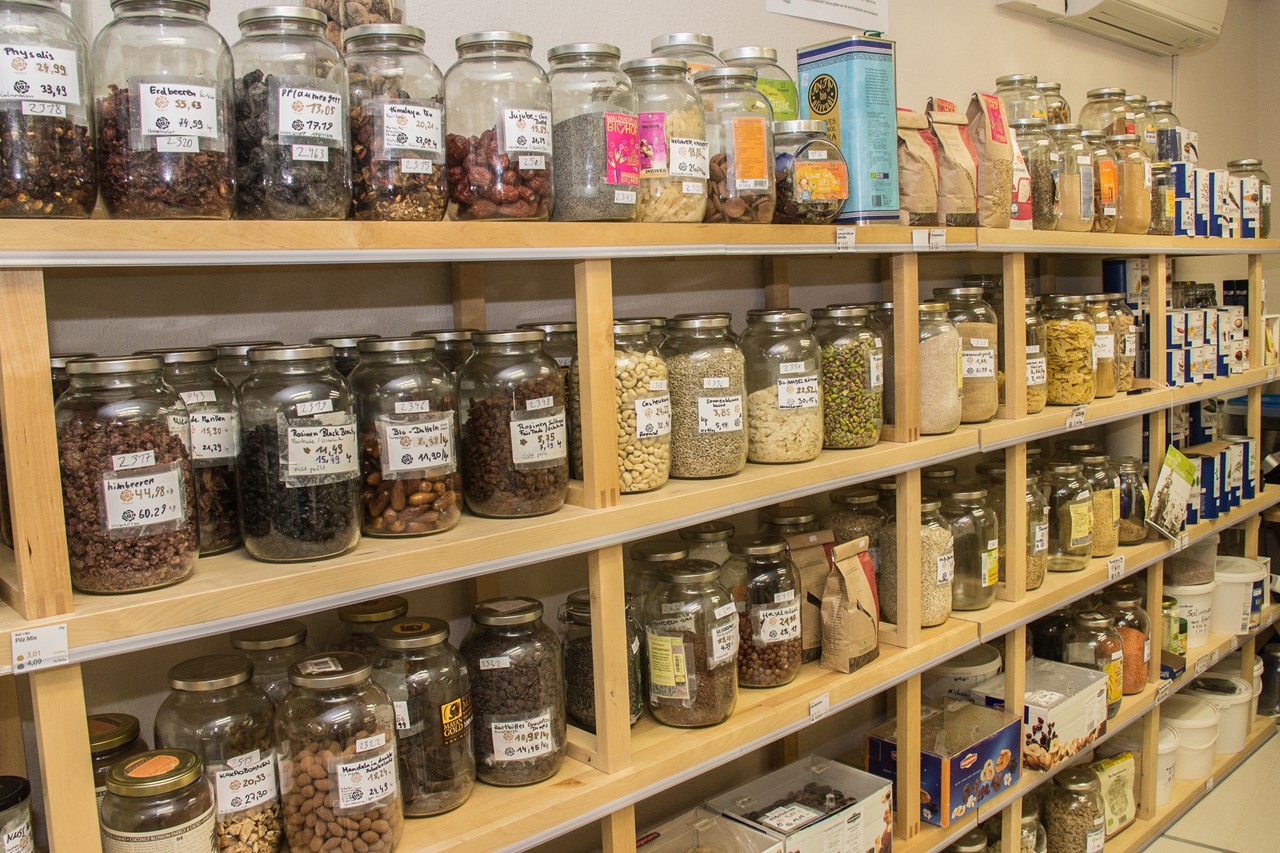 Bio Laden Kredenz.me GmbH Produkt-Beispiele Unverpackte Produkte - bio