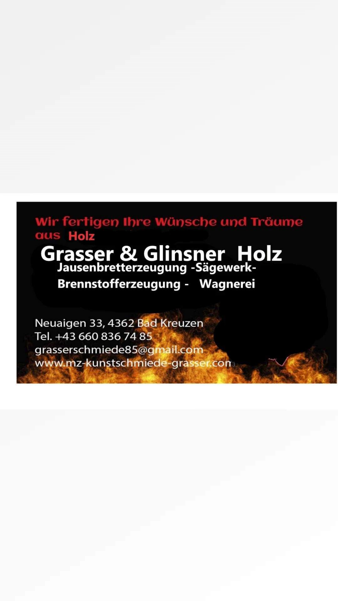 Wagnerei - Jausenbrettererzeugung - Sägewerk Grasser&Glinßner  Leistungsübersicht Unser Angebot 