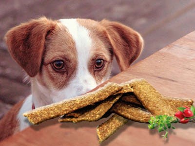 Fedor® Tiernahrung Produkt-Beispiele Fedor® dog's WurmSchreck Putenkräuterstreifen