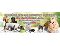 Unternehmen: Das Bild zeigt verschiedene Katzen und Hunde, welche Fedor® Tiernahrung genießen. Geschrieben steht „Gesund schmausen und nie mehr bezahlen – klingt lecker!!      - Fedor® Tiernahrung