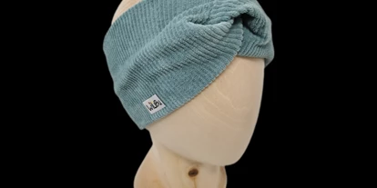 Händler - Unternehmens-Kategorie: Schneiderei - Knotenstirnband Cord jadegrün - * WiLiBu *