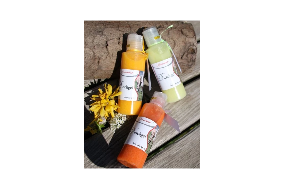 Unternehmen: Duschgel´s in verschiedenen Duftrichtungen - Stutenmilchhof Gallistl