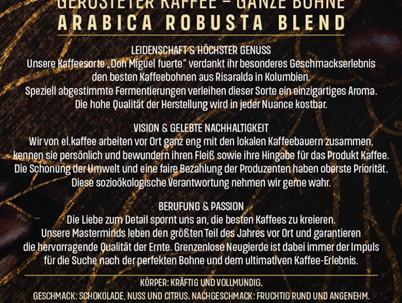 Unternehmen: KAFFEE DON MIGUEL, Direkt vom Bauern in die Tasse