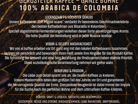 Unternehmen: KAFFEE DON MIGUEL, Direkt vom Bauern in die Tasse
