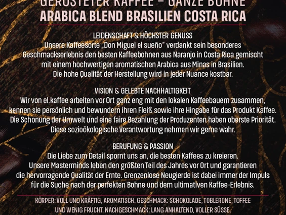 Unternehmen: KAFFEE DON MIGUEL, Direkt vom Bauern in die Tasse
