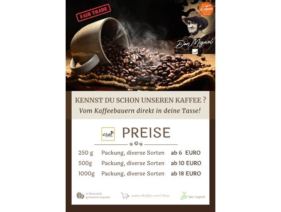 Unternehmen: KAFFEE DON MIGUEL, Direkt vom Bauern in die Tasse