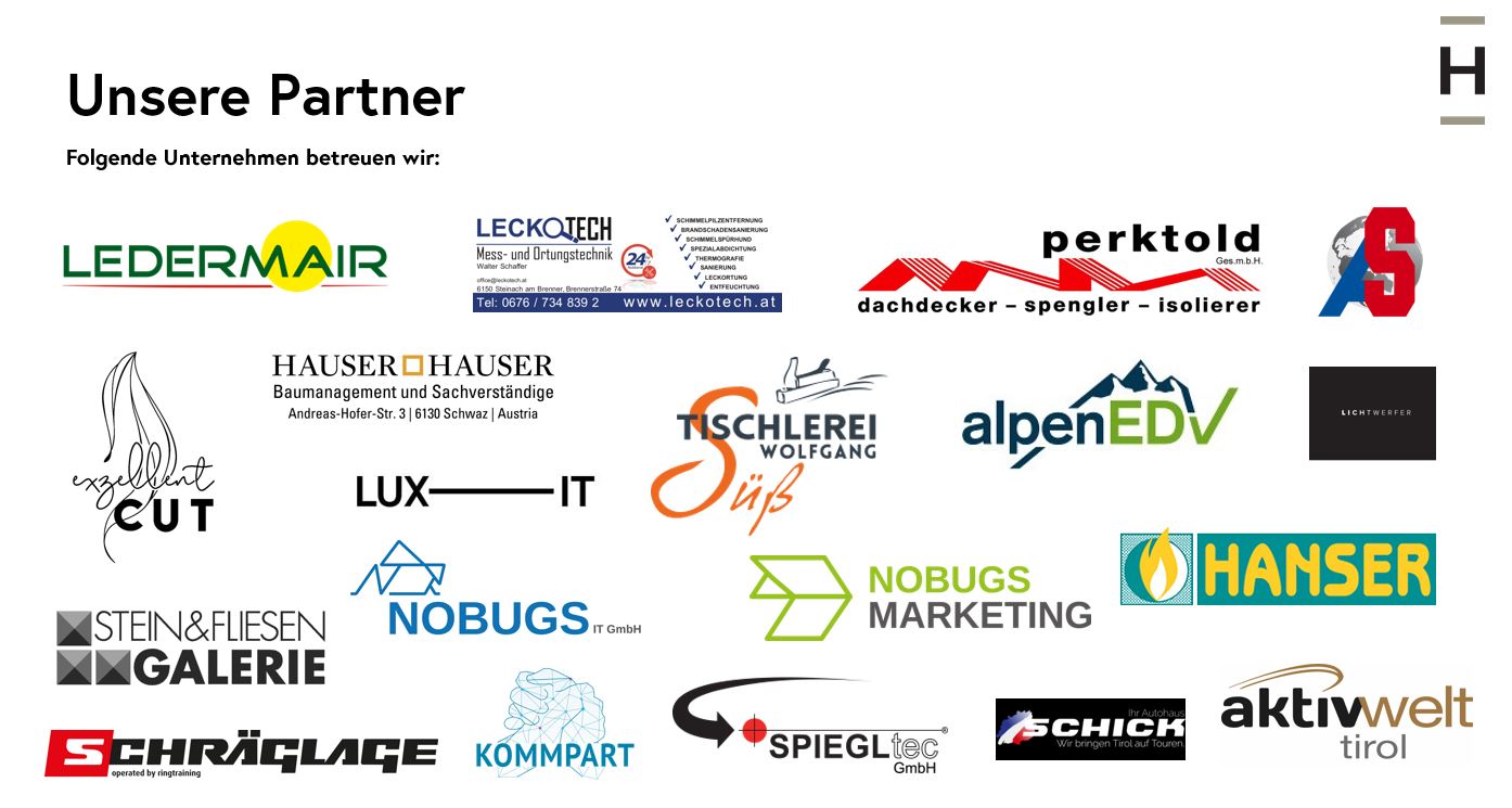 Händler - Bezirk Innsbruck Land - Unsere Partner - Hauser - externes Betriebsmanagement KG