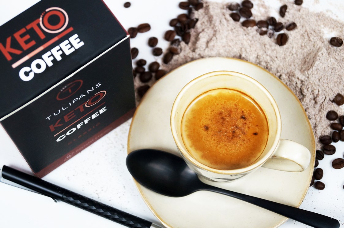 Unternehmen: Keto Coffee Serviervorschlag - TULIPANS - Keto Lebensmittel