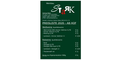 Händler - PLZ 5161 (Österreich) - Weinbau Stark