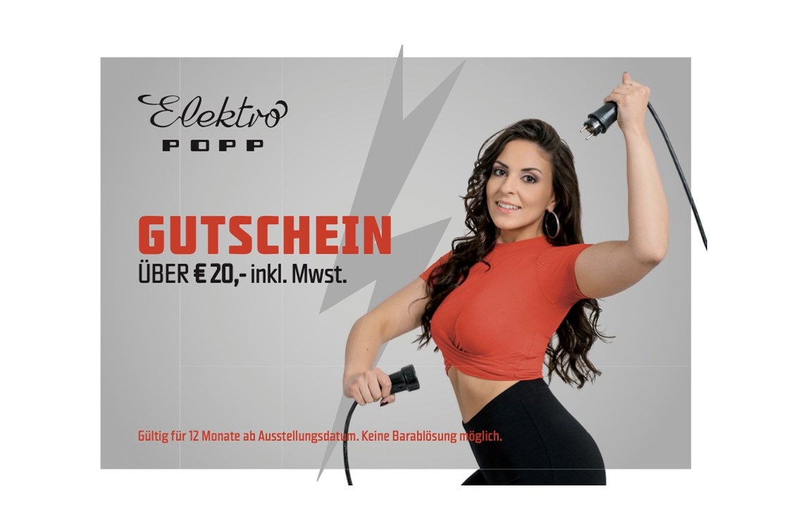 Unternehmen: Gutschein 20€ - Elektro Popp Wien