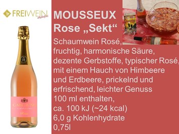 Alkoholfreier Weingenuss - Bernhard Huber Produkt-Beispiele Carl Jung MOUSSEUX Rose VEGAN