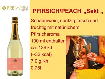 Alkoholfreier Weingenuss - Bernhard Huber Produkt-Beispiele Carl Jung PEACH VEGAN