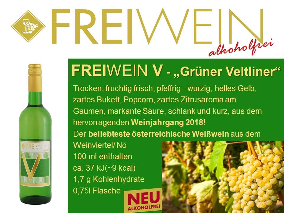 Alkoholfreier Weingenuss - Bernhard Huber Produkt-Beispiele FREIWEIN V