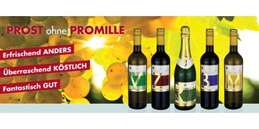 Händler - Bezirk Villach-Land - Unser Sortiment von alkoholfreien österreichischen Weinen und Sekt - Alkoholfreier Weingenuss - Bernhard Huber