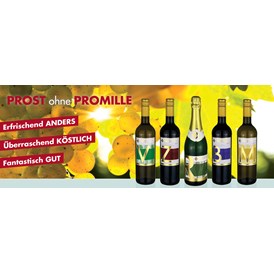 Unternehmen: Unser Sortiment von alkoholfreien österreichischen Weinen und Sekt - Alkoholfreier Weingenuss - Bernhard Huber