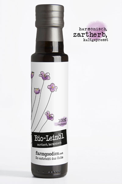 farmgoodies Produkt-Beispiele Bio Leinöl