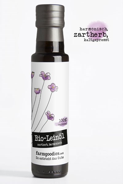 farmgoodies Produkt-Beispiele Bio Leinöl