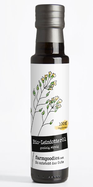farmgoodies Produkt-Beispiele Bio-Leindotteröl