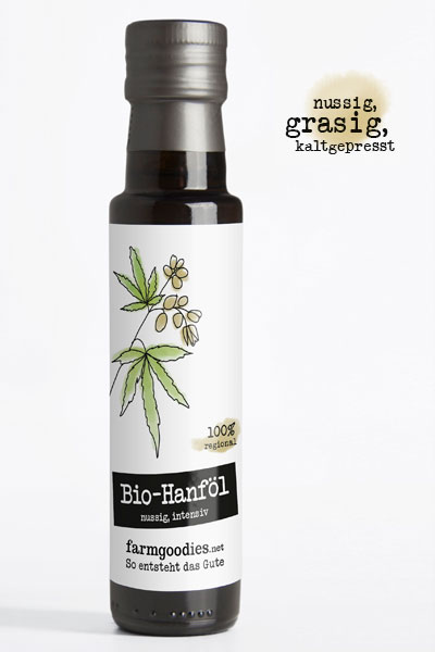 farmgoodies Produkt-Beispiele Bio-Hanföl