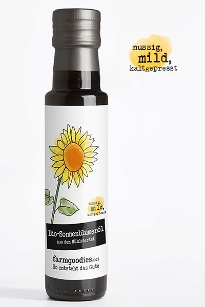 farmgoodies Produkt-Beispiele Bio-Sonnenblumenöl