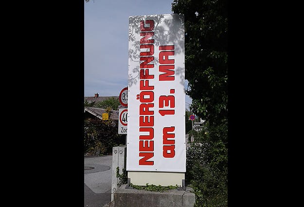 Unternehmen: Bäckerei Jobs: Banner für Neueröffnung - Agentur West - Manfred Salfinger