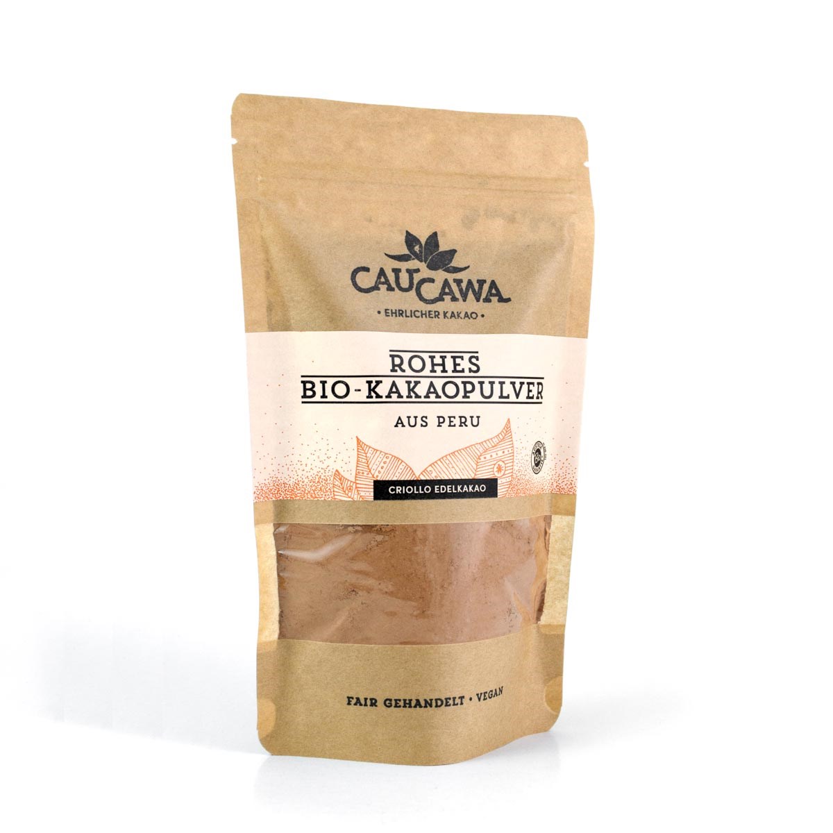CauCawa Produkt-Beispiele Bio Kakaopulver aus Peru 150g