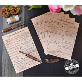 Unternehmen: Gästebuchkarten Hochzeit - Feenstaub Papeterie & Grafikdesign