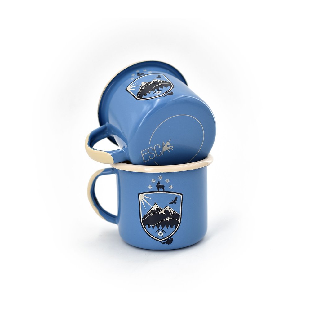 ESCA Produkt-Beispiele Bergsteiger Emailletasse