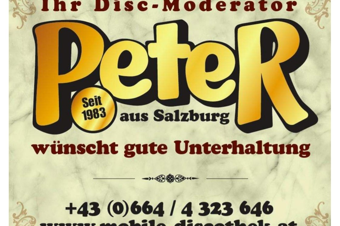 Betrieb: Elegante Abdeckung von großer Anlage - Peter´s Mobile Discothek / Disc-Moderator Peter Rebhan aus Salzburg