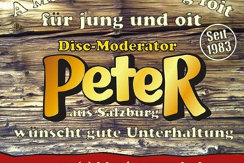 Betrieb: Urige Abdeckung von der großen Anlage - Peter´s Mobile Discothek / Disc-Moderator Peter Rebhan aus Salzburg