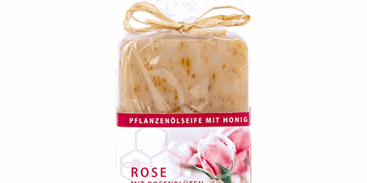 Händler - PLZ 6284 (Österreich) - Honigseife mit echten Rosenblüten 100g von Ferdi’s Imkerei