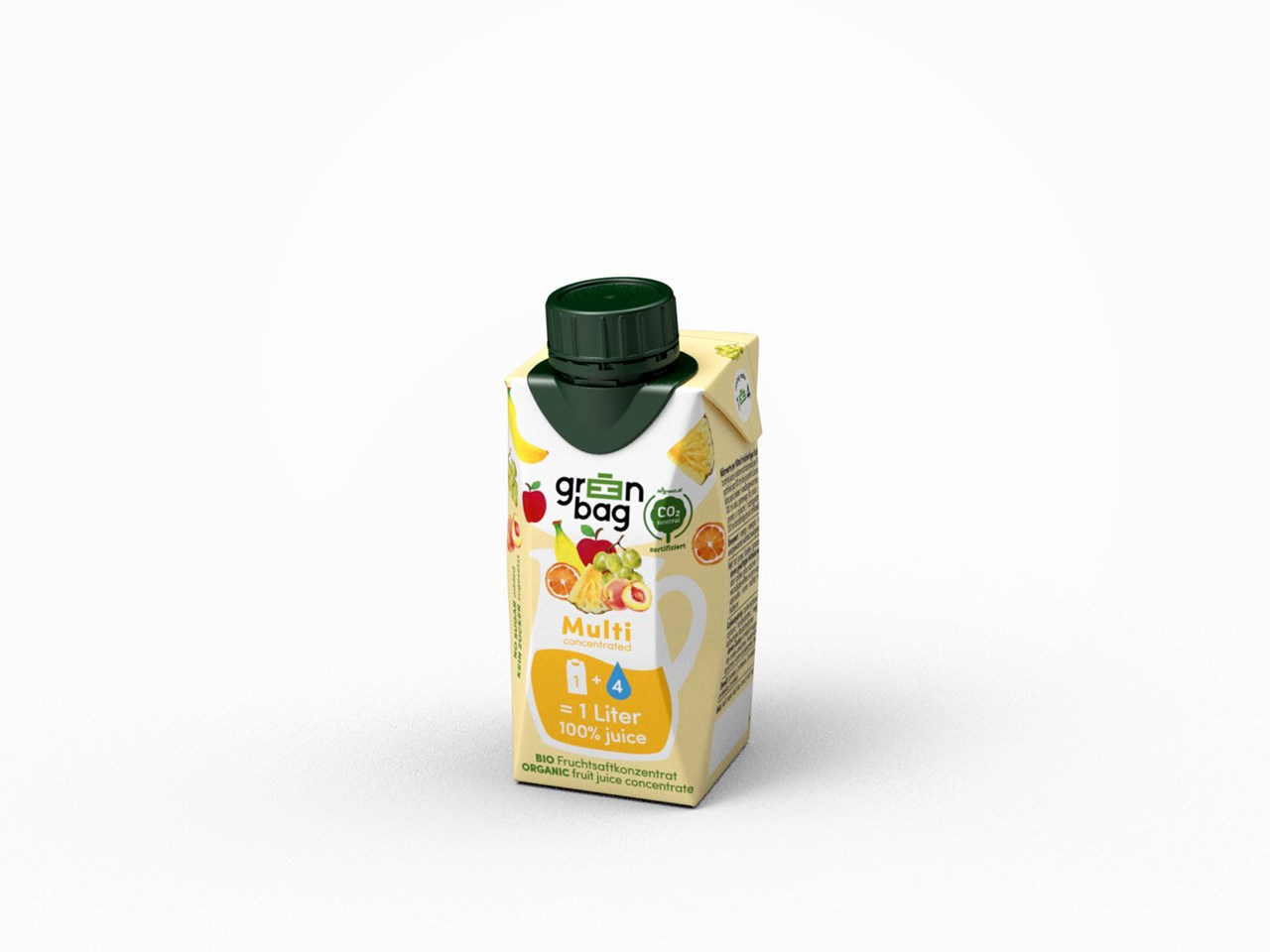 Green-Bag Getränke GmbH Produkt-Beispiele Green-Bag Bio Multifruchtsaftkonzentrat 200ml