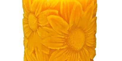 Händler - Haus und Garten: Haushaltswaren - Kleinboden (Fügen, Uderns) - Bienenwachskerze Sonnenblumen von Ferdi's Imkerei