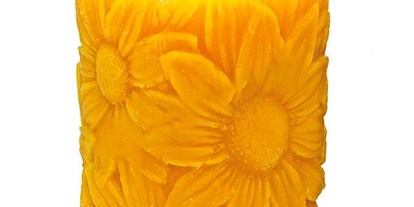 Händler - Haus und Garten: Haushaltswaren - Bienenwachskerze Sonnenblumen von Ferdi's Imkerei