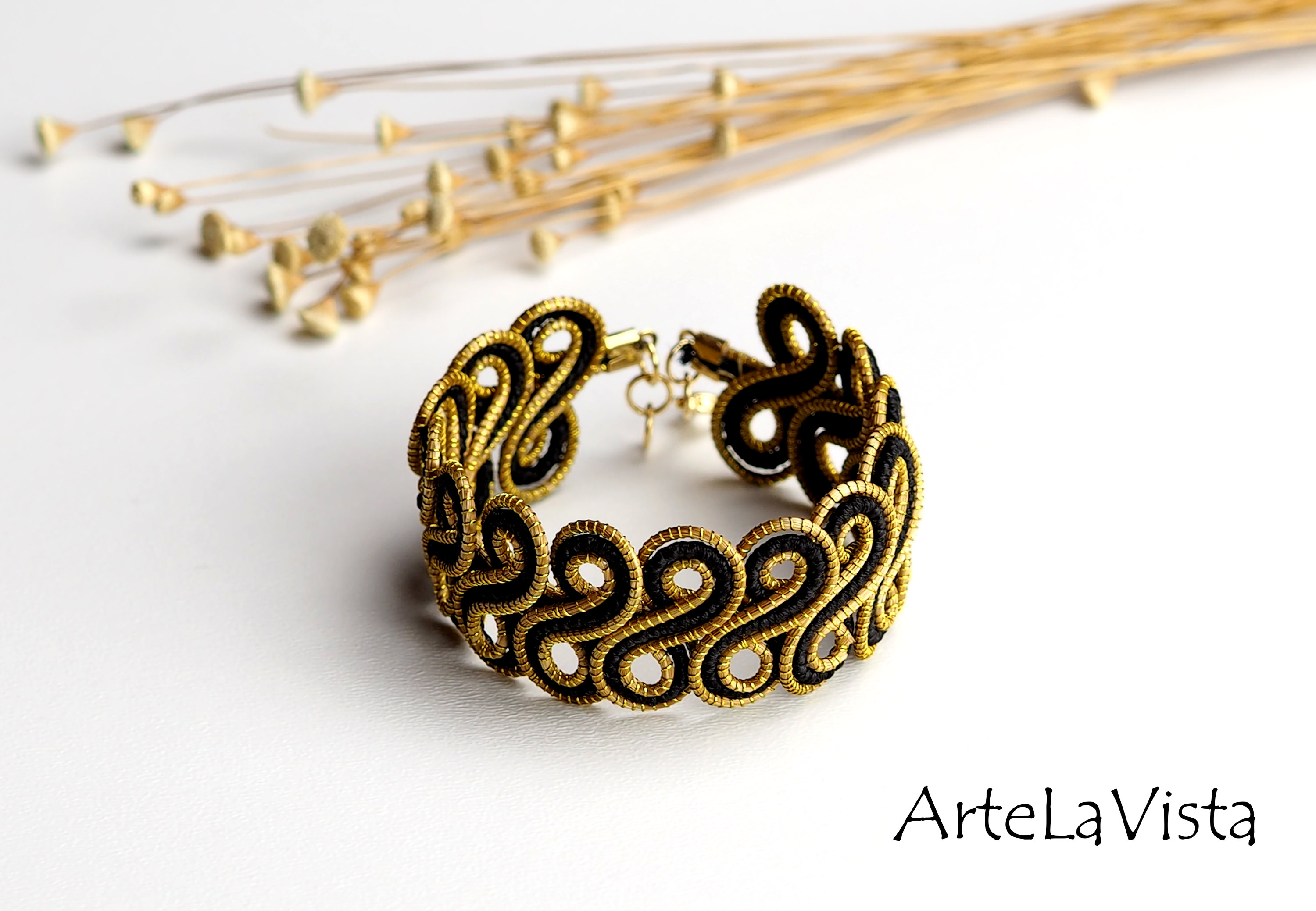 ArteLaVista - brazilian handicraft & design Produkt-Beispiele Armband Infinity Black