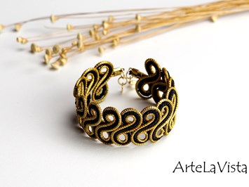 ArteLaVista - brazilian handicraft & design Produkt-Beispiele Armband Infinity Black