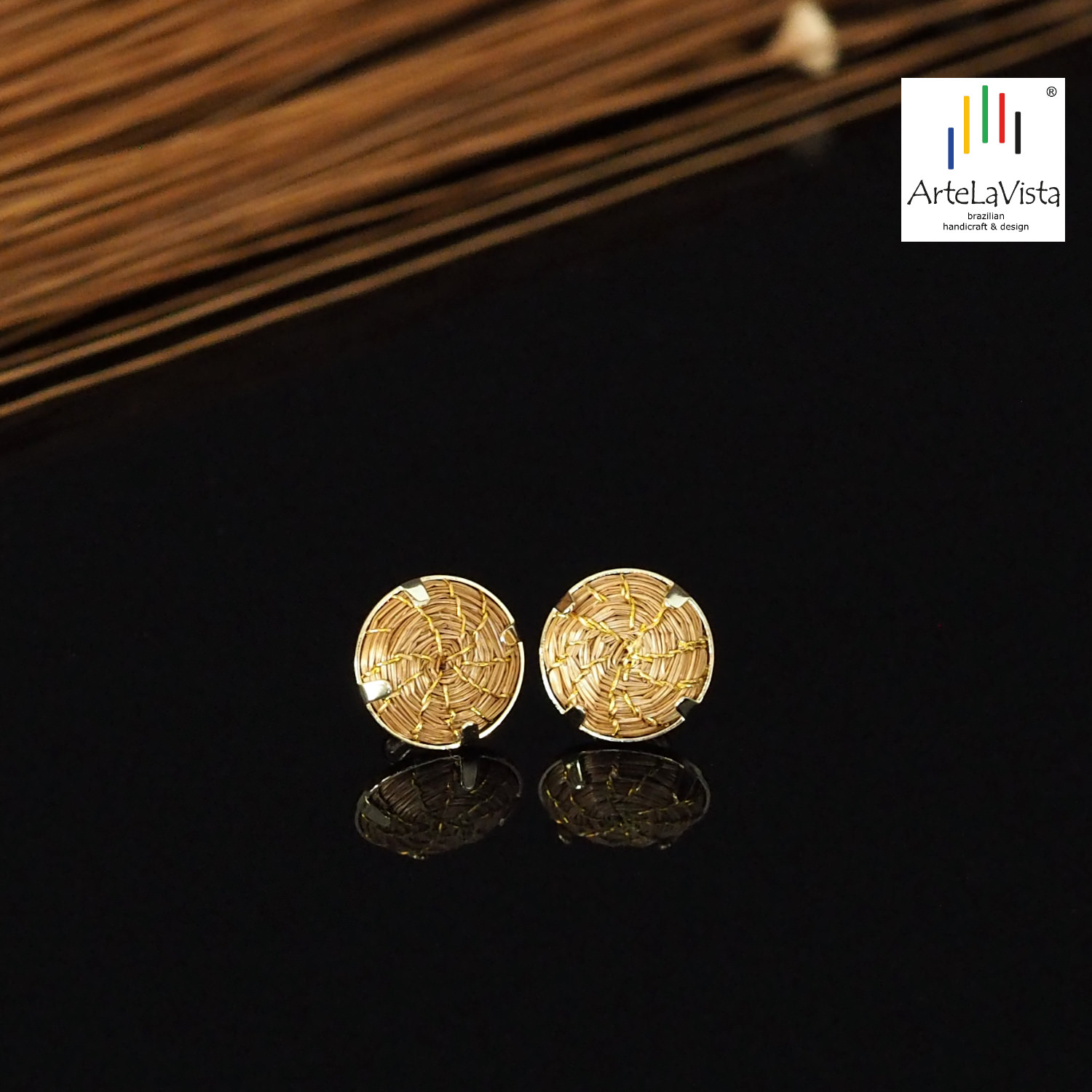 ArteLaVista - brazilian handicraft & design Produkt-Beispiele Ohrringe Mini Mandala