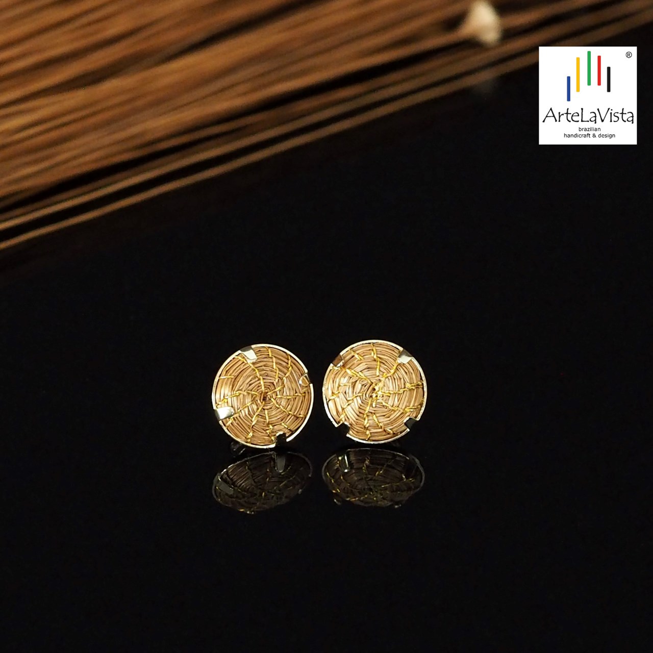 ArteLaVista - brazilian handicraft & design Produkt-Beispiele Ohrringe Mini Mandala