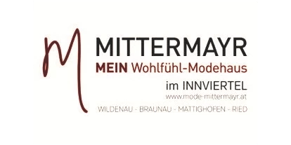 Händler - Utzenaich - Unsere Standorte:
4933 Wildenau,Georgiplatz 14
5230 Mattighofen, Stadtplatz 41
5280 Braunau, Erlachweg 12 (City Center)
4910 Ried i. I., Weberzeile 1 - Mittermayr - Mein Wohlfühl-Modehaus