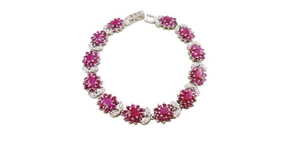 Händler - Hagenbrunn - Exquisites Rubin Blüten Armband - JOY Exquisites Rubin Blüten Armband