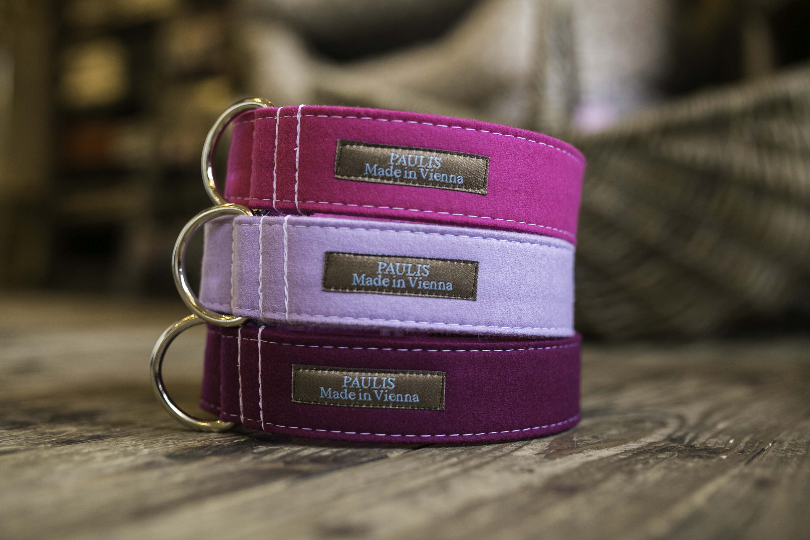 Paulis Hundeausstatter  Produkt-Beispiele Hundehalsbänder Loden 