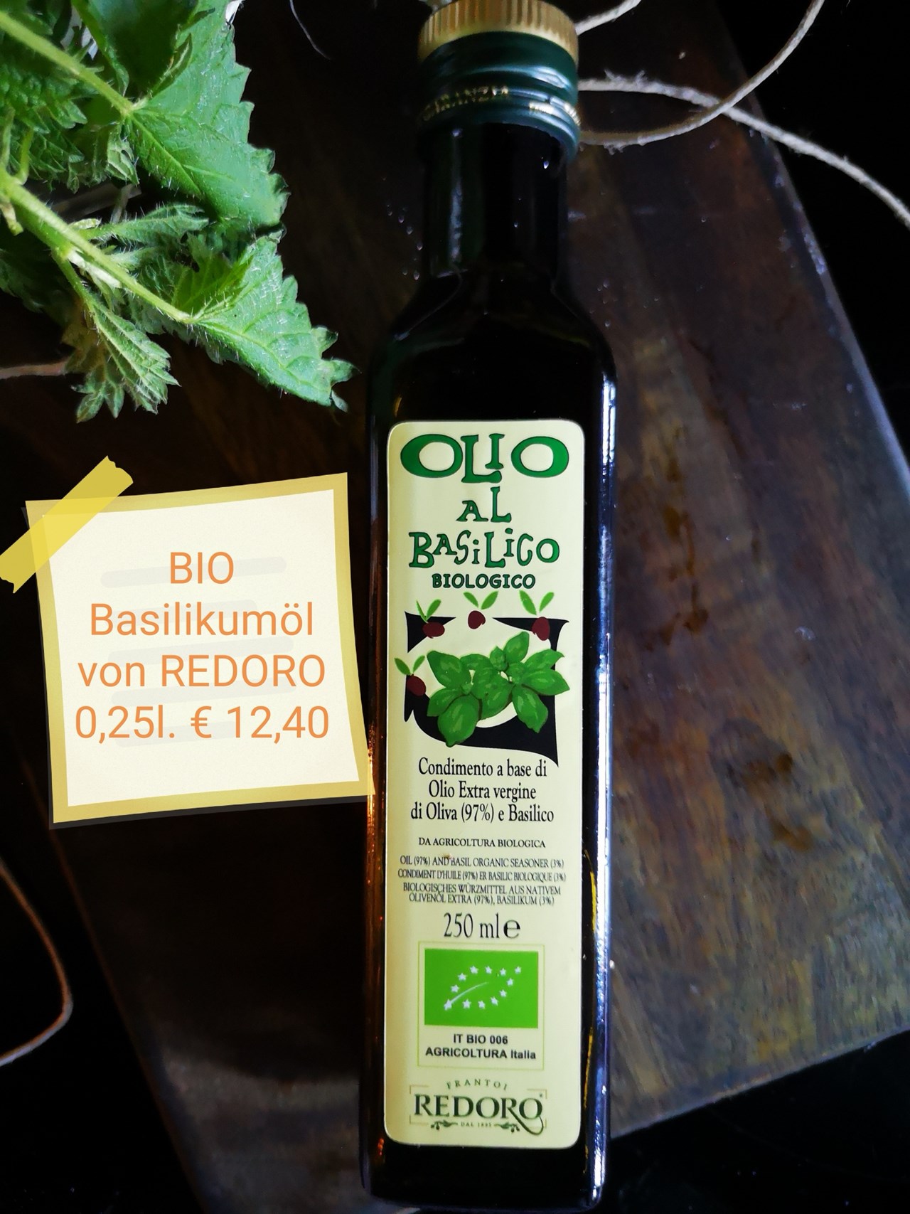 Logosys Handels GmbH Produkt-Beispiele Bio Basilikumöl