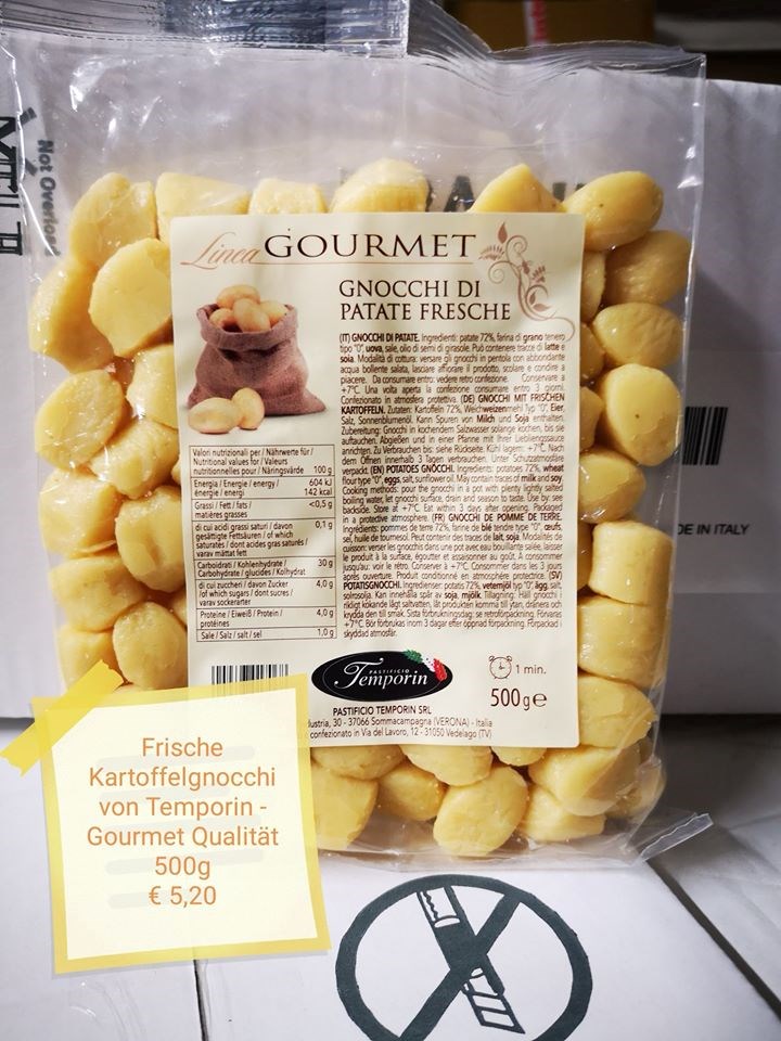 Logosys Handels GmbH Produkt-Beispiele Frische Kartoffelgnocchi