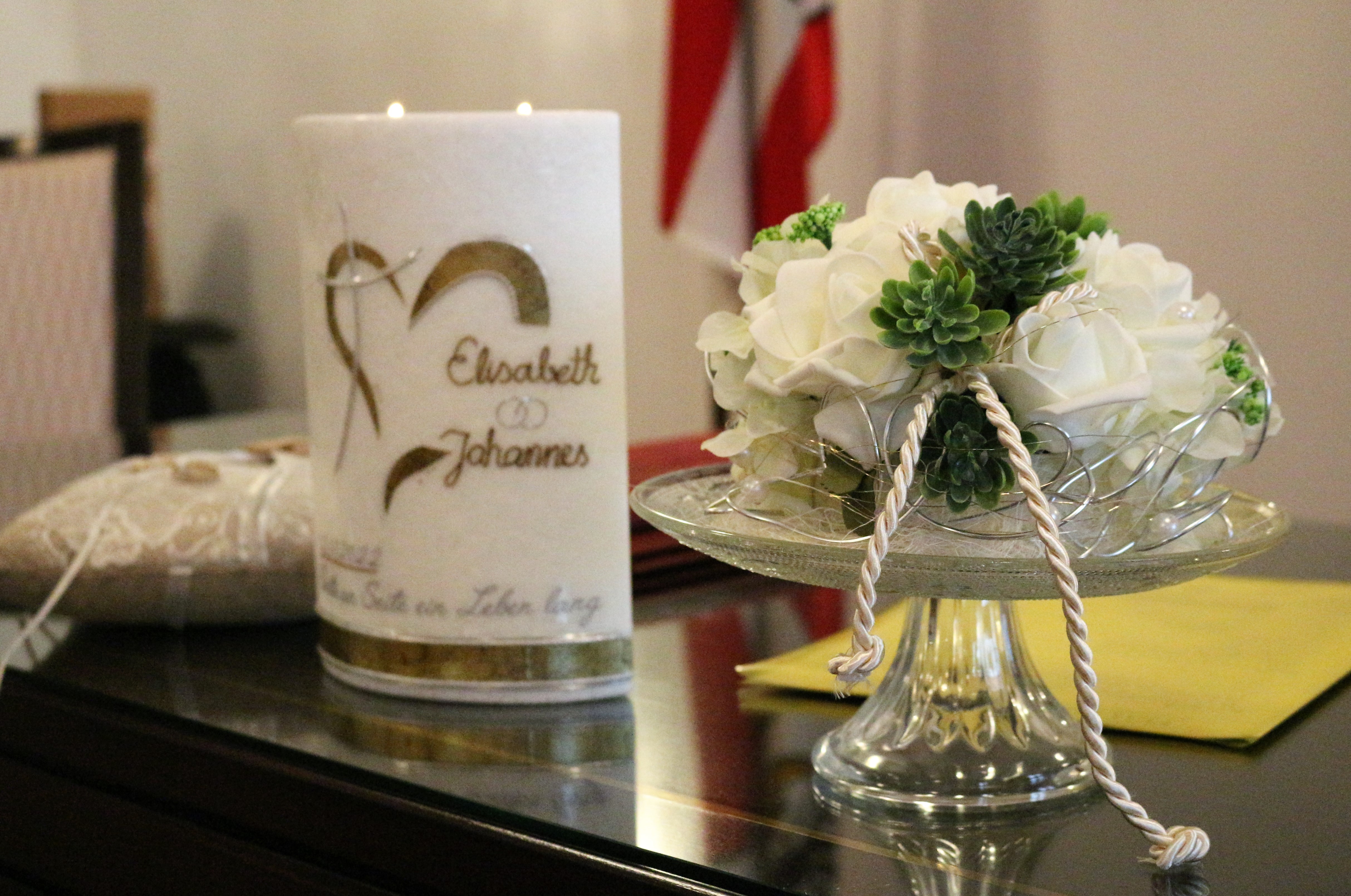 Candles - Taferner Produkt-Beispiele Hochzeitskerze