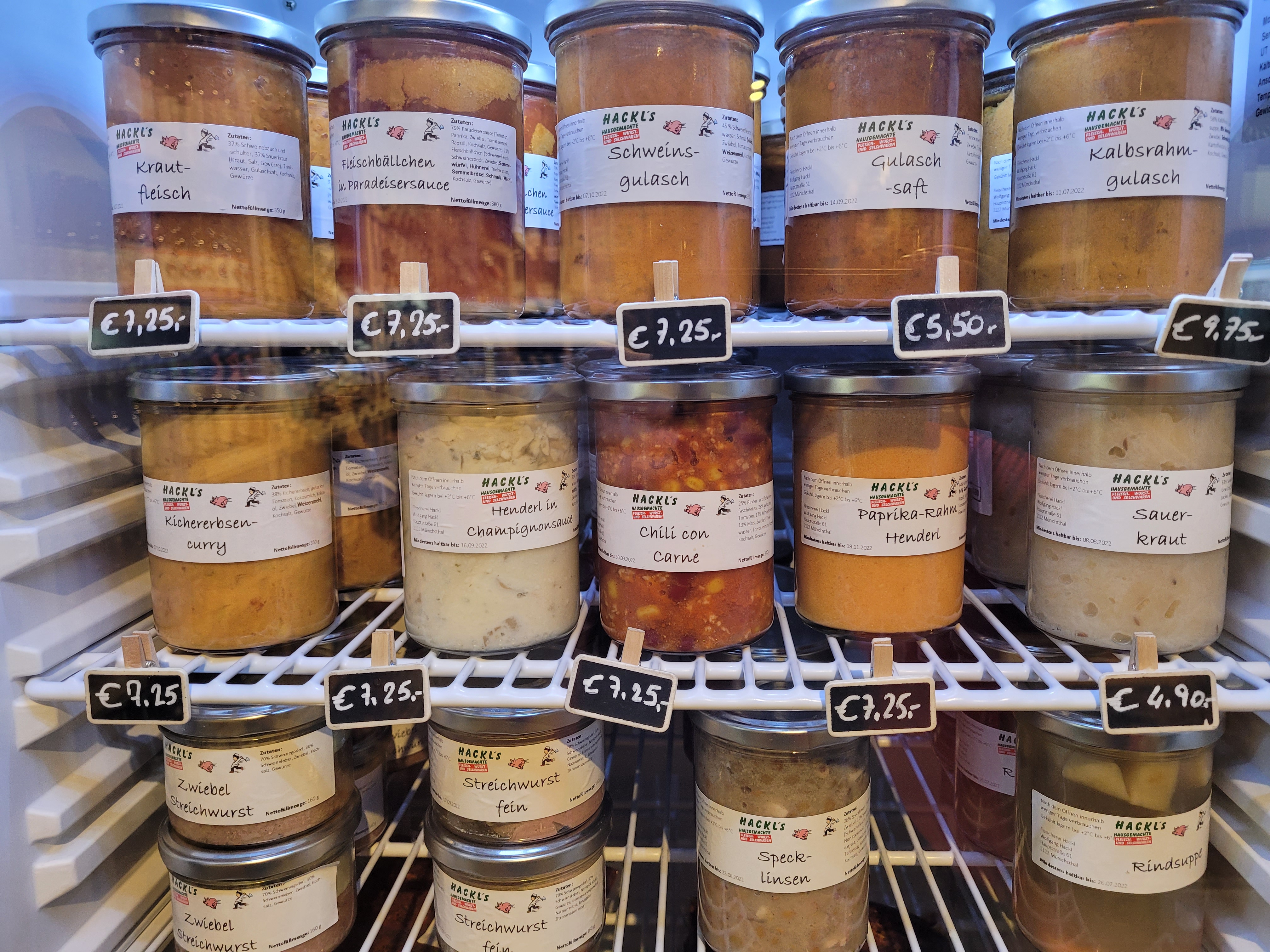 Bauerngreißlerei Obersdorf Produkt-Beispiele Regionale Fertigprodukte auch vegan