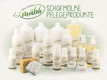 Moarhofhechtl Fa. Schrenk, Teigwaren-Freilandeier-Hofladen Produkt-Beispiele Schafmolke Kosemtik